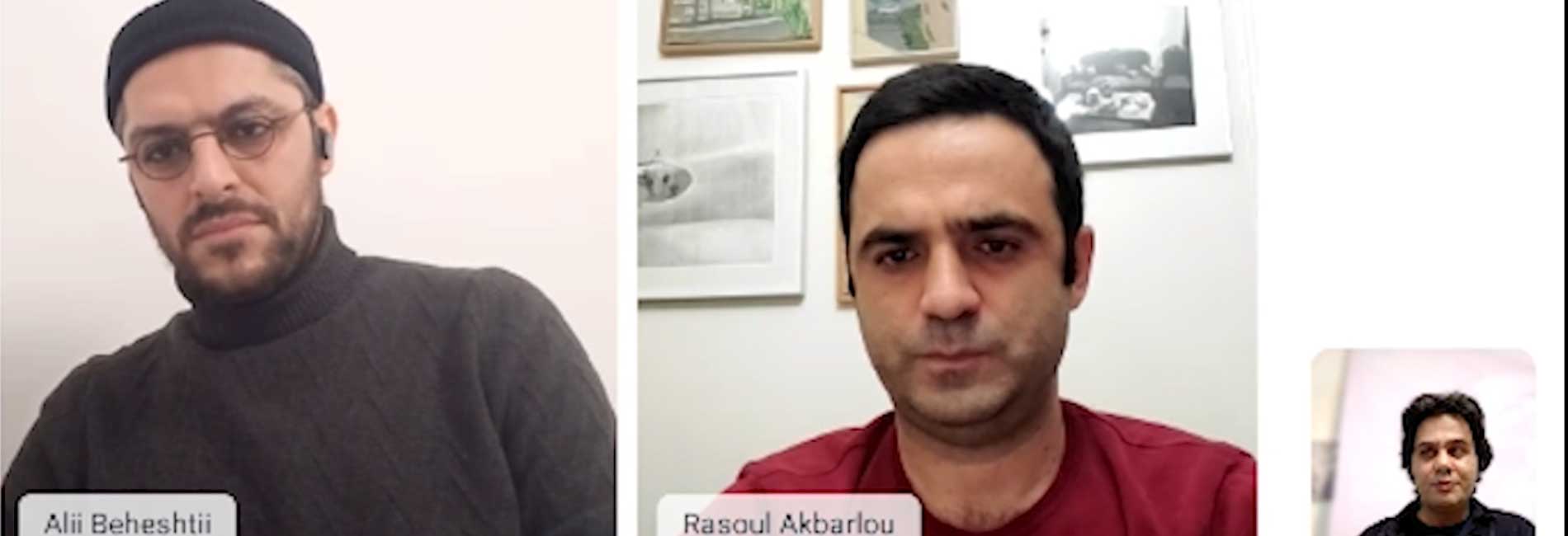 Interview with Rasul Akbarlou and Ali Beheshti-هاشور